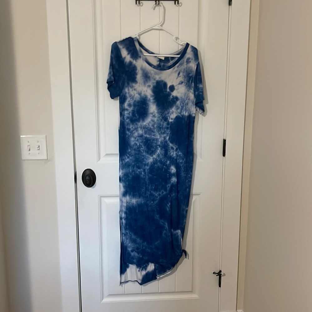 Tie dye maxi dress